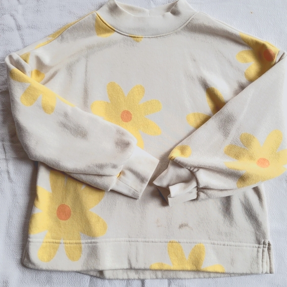 Mock-Neck Graphic Cocoon Sweatshirt for Girls - Picture 2 of 4